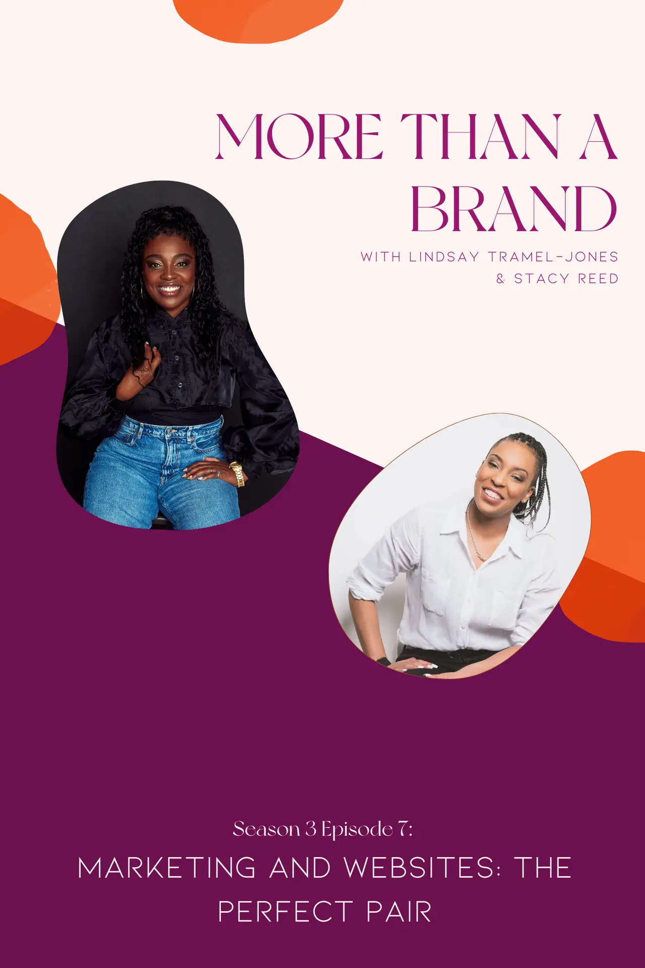 Podcast cover with two black females