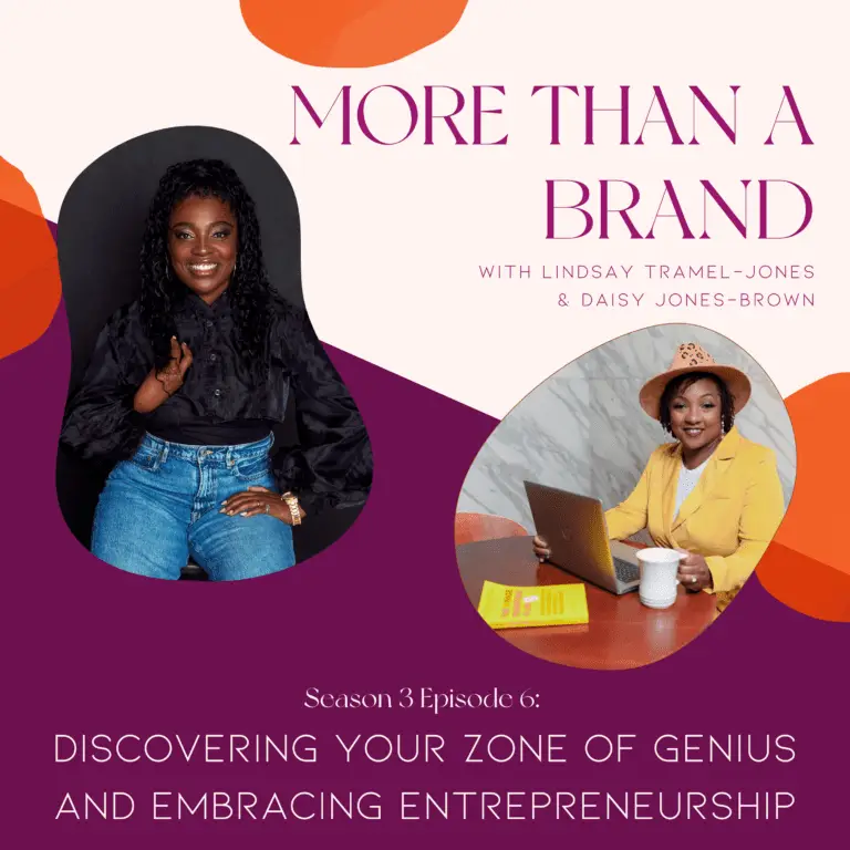 Podcast cover with two black women sitting